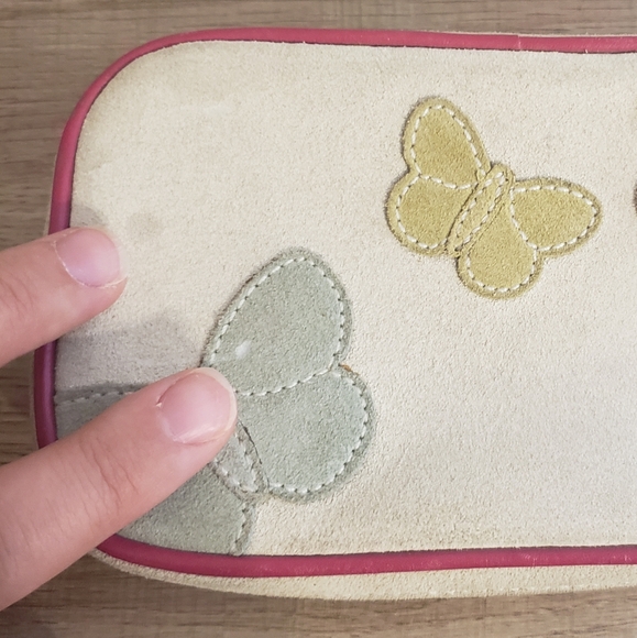 Vintage Coach Cream Suede Leather Jewelry Case - Picture 12 of 16